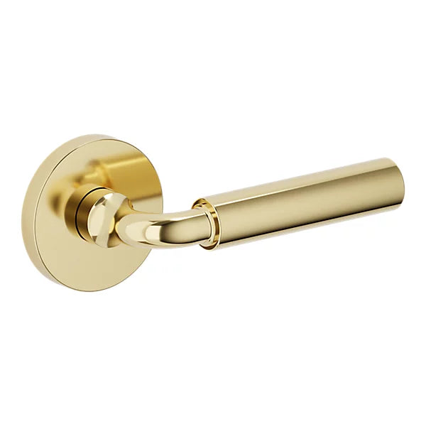 Baldwin Estate L031 Curved Gramercy Lever with 5046 Rose