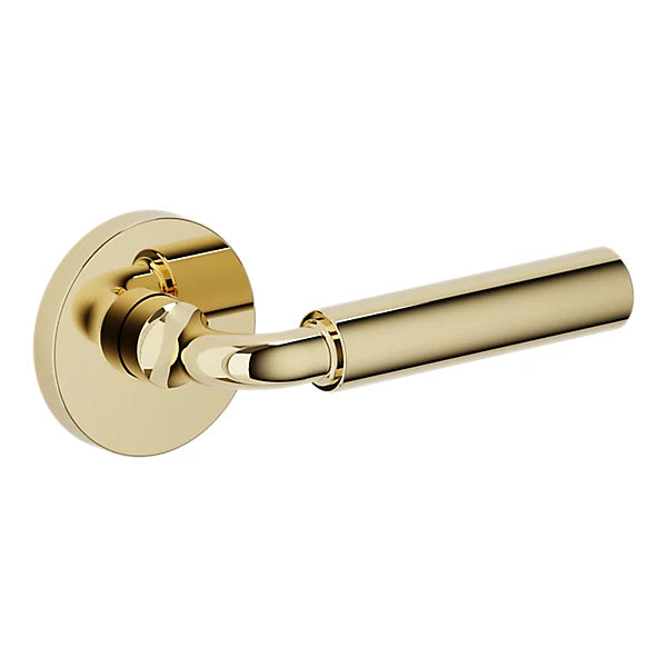 Baldwin Estate L031 Curved Gramercy Lever with 5046 Rose