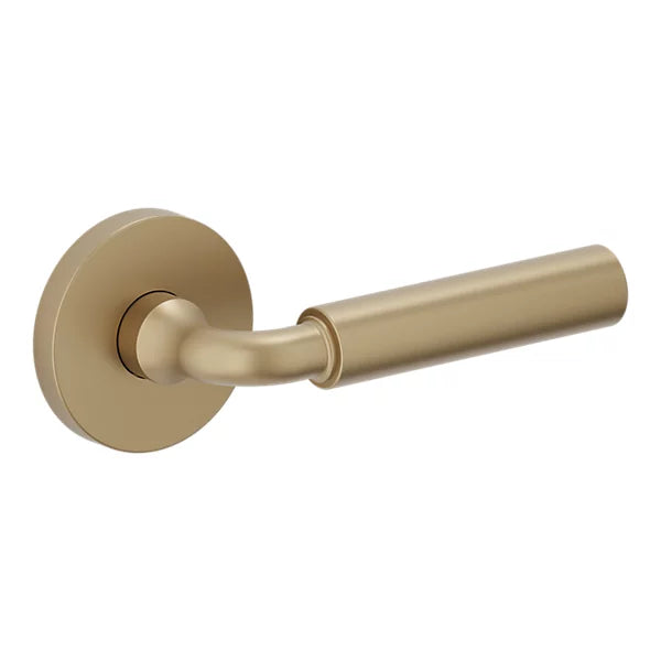 Baldwin Estate L031 Curved Gramercy Lever with 5046 Rose
