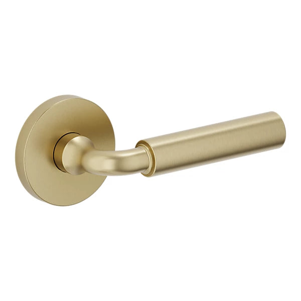 Baldwin Estate L031 Curved Gramercy Lever with 5046 Rose
