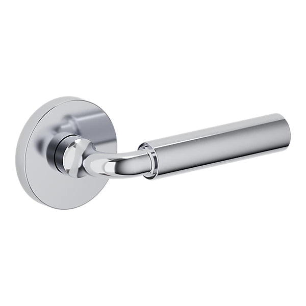 Baldwin Estate L031 Curved Gramercy Lever with 5046 Rose