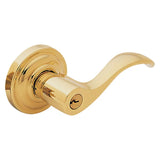 Baldwin Estate 5255 Keyed Wave Lever with Classic Rose