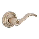 Baldwin Estate 5255 Keyed Wave Lever with Classic Rose