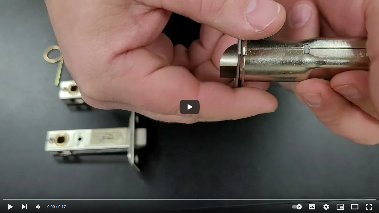 Load video: Customize your Inox TL4 Tubular Lock handing on site.