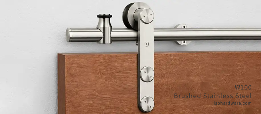 W100 Stainless Steel Sliding Door Hardware | Wood Doors – IsoHardware